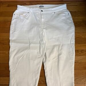 CATHERINES SATEEN STRETCH CAPRIS 22W